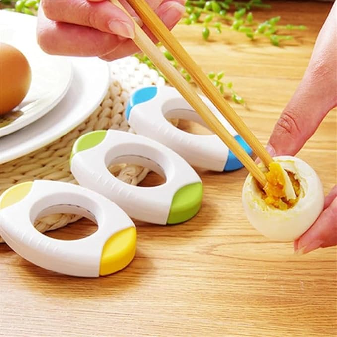 Yellow Egg Cracker Tool, Shell Opener Topper Cutter Separator for Quickly Cutting Off Tops of Eggs, Kitchen Gadgets Scissors