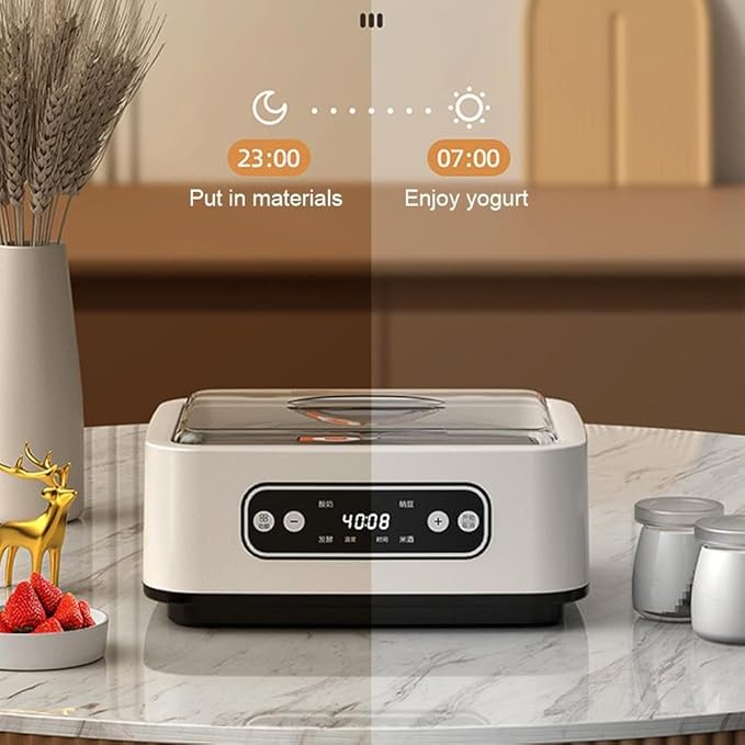Yogurt Maker Machine,Probiotic Yogurt Maker Machine,Yogurt Maker with Temperature Control,Yogurt Heater,Automatic Yogurt Maker Machine 36 Hours Adjustable Time Probiotic Incubator