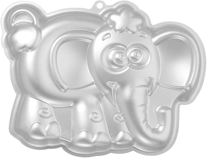 10-INCH Elephant Shaped Cake Pan Mould Aluminum 3D Animal DIY Cake Baking Pan for Birthday, Anniversary, Party, Christmas