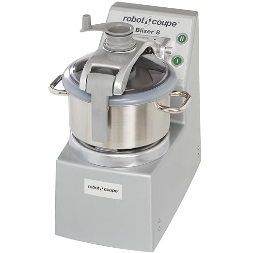 Robot Coupe BLIXER 8 8-Liter Commercial Vertical Blender/Mixer Food Processor with Two Speeds, Stainless Steel