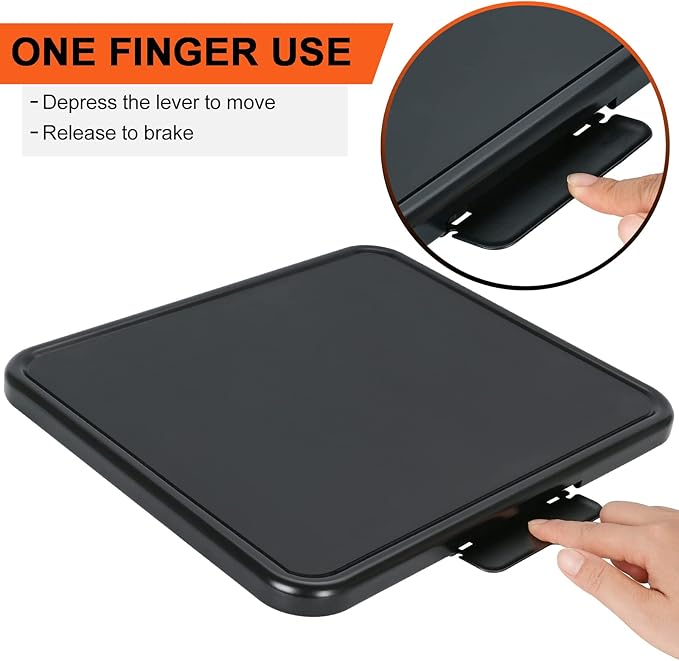 Kitchen Caddy Sliding Tray, Appliance Coffee Maker Slider Large Rolling Tray Under Cabinet Countertop Storage Moving Sliders for Stand Mixer Air Fryer Toaster Blender with Wheels -13.8'' W × 11.7''D