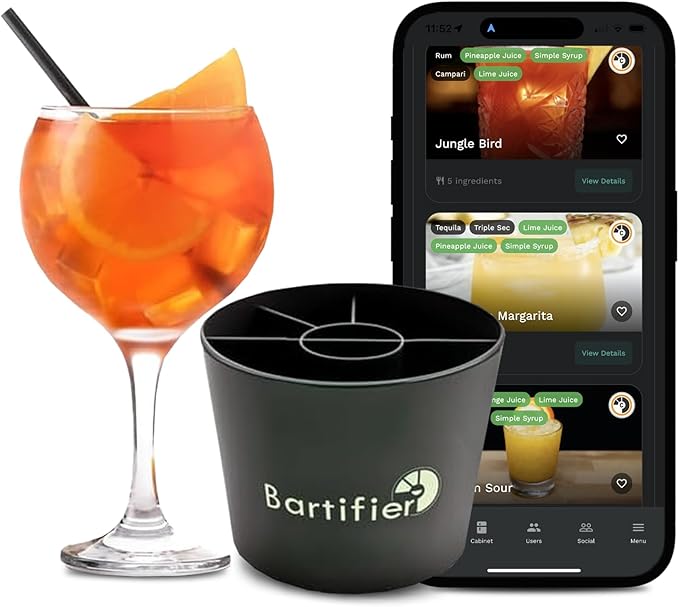 Smart Cocktail Maker – App-Connected Drink Mixer for Effortless Drinks – Craft Hundreds of Cocktails & Mocktails – Home Cocktail Machine for Parties, Gatherings, or Solo Nights