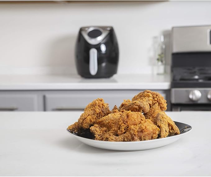 Deco Chef XL 3.7 QT Digital Air Fryer Cooker with 7 Smart Programs, LED Touch Screen, Oil-Less Non-Stick Coated Basket, Timer Counter Top, Healthy Kitchen Safe Frying Station with Cook Book