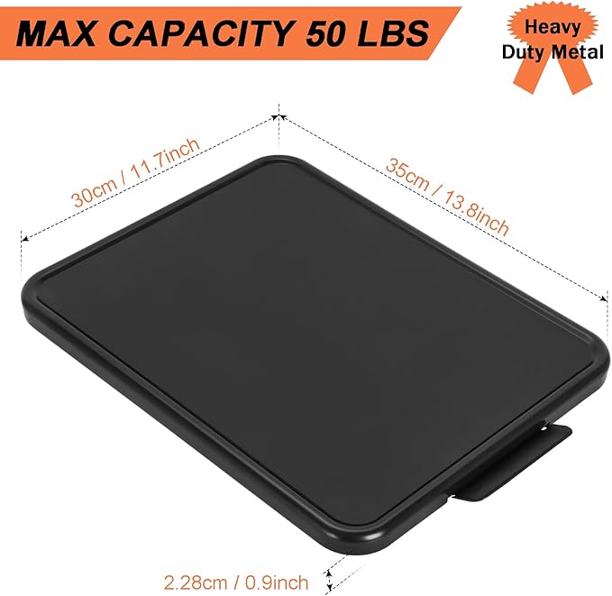 Kitchen Caddy Sliding Tray - Appliance Coffee Maker Slider, Large Rolling Tray Countertop Moving Sliders for Stand Mixer Air Fryer, Toaster, Blender, and More -11.7'' W × 13.8''D