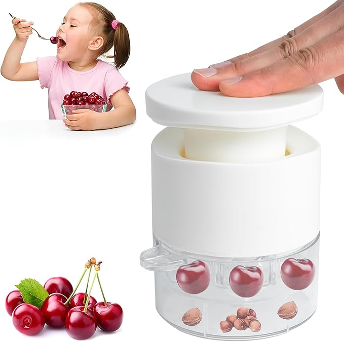Cherry Pitter Tool Pit Remover, Multiple Cherry Seed Remover, 7 Holes Cherry Stoner Pitter Quick Release, Multiple Cherry Pit Remover Cherries Jam