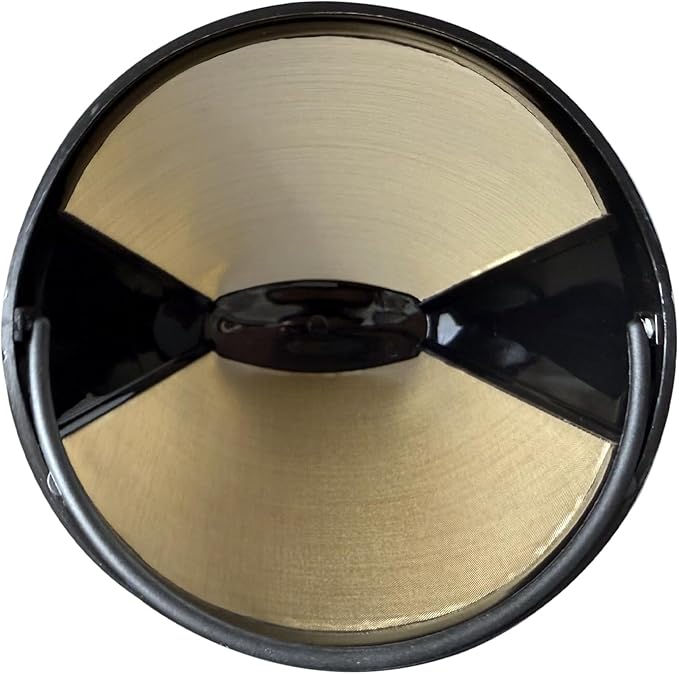 #4 Gold Cone Reusable Permanent Coffee Basket Filter Replacement for Cuisinart Coffee Maker (Pack of 4)