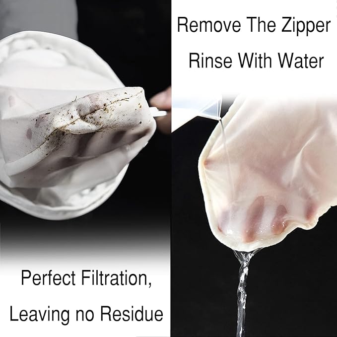 Nut Milk Bag Strainer with Stand, Strainers Fine Mesh Bags, Jelly strainer, Reusable Cheese Cloth Bag for Straining for Filter Juices, NutMilk, Cheese, Honey, Butter, L