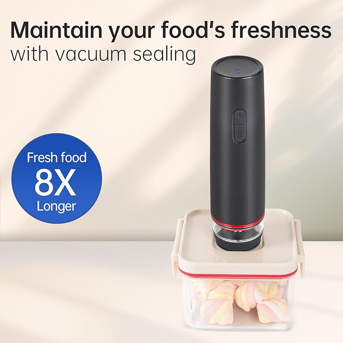 Vacuum Sealed Food Storage Containers with Air Valve (3-in-1 Set),Works With Handheld Vacuum Sealer Machine(Vacuum Sealer Not Included)