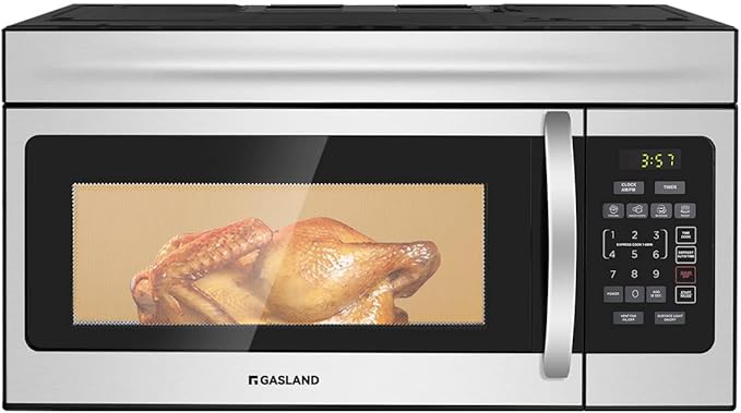 GASLAND 30 Inch Over the Stove Microwave, 1.7 Cu.ft. Over Range Microwave with 10 Power Levels, One Touch Cooking, 300 CFM,1000W, LED, Turntable, Sensor Cook, Above Stove Microwave, Stainless Steel
