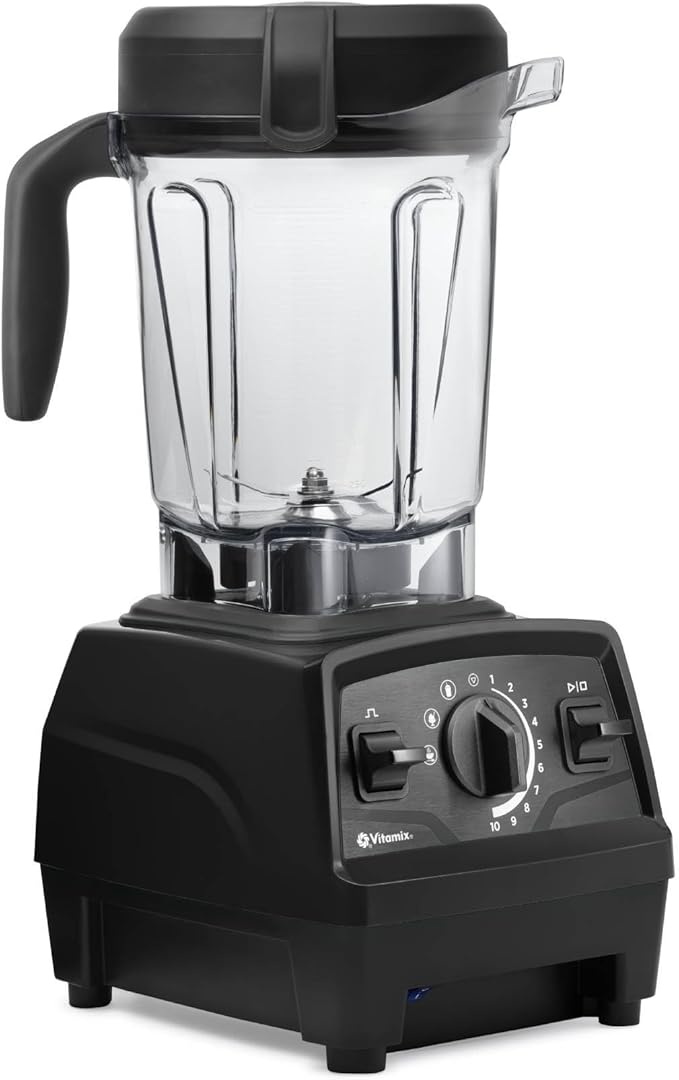 Vitamix Explorian Professional Grade Blender, 3 Presets: Smoothie, Frozen Dessert and Hot Soup, 64oz Pitcher, Black (Renewed Premium)