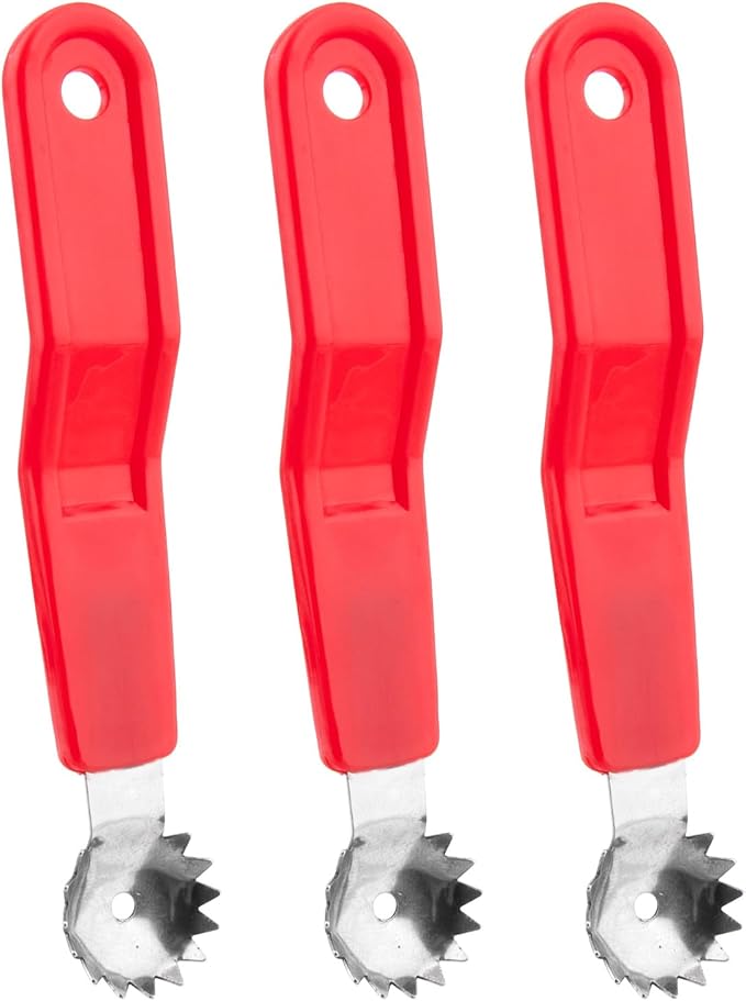 Strawberry and Tomato Corer, Kitchen Stem Huller Remover Tool, Red