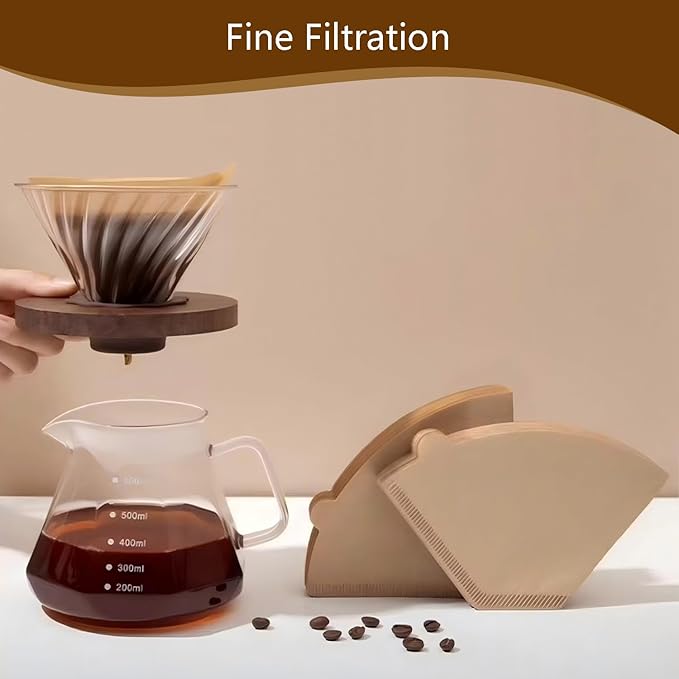 #4 Cone Coffee Filters,100 Count Disposable Coffee Paper Filters,Unbleached Cone Filters 8-12 Cup, Filters For Pour Over and Drip Coffee Maker (100, #04)