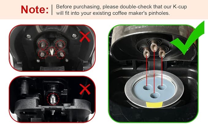Stainless Steel Reusable K Cups Compatible with Ninja Coffee Maker,Upgrade2 Pack K Cups Reusable Coffee Pods,Permanent Coffee Filters Fit Ninja CFP201 CFP300 CFP305 CFP307 CFP400 (2Pack)