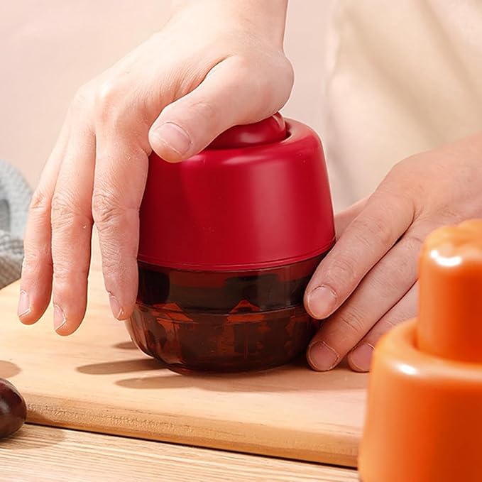 Cherry Pitter Tool, 7 Holes Multi Cherry Pit Remover, 7-in-1 Cherry Seed Remover Quick, Portable Cherry Pitters Tool, Heavy Duty Metal Cherry Core Pitter for Cherries Jam