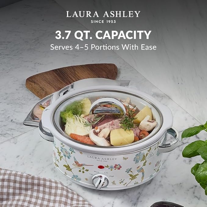VQ - Laura Ashley 3.5L Slow Cooker - Elveden White
