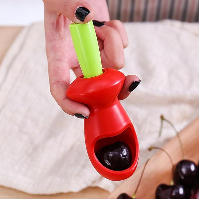HEMOTON Cherry Pitter Fruit Core Remover Tool Kitchen Gadget for Quick Cherry and Fruit Core Removal Design for Home Use