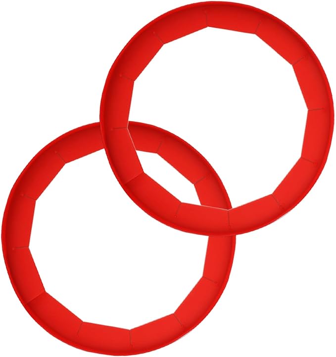 Adjustable Silicone Pie Crust Shields - Baking Protectors Cover Ring Fits 8-11.4 Inch Pies