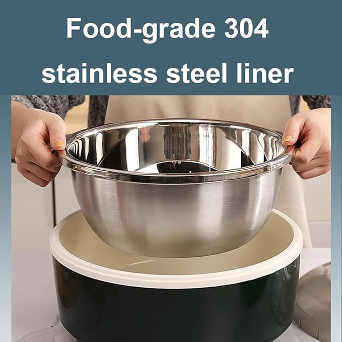 Electric Dough Proofer, 5L Temperature Control Fermentation Machine, Bread Dough & Yogurt Maker with Stainless Steel Liner