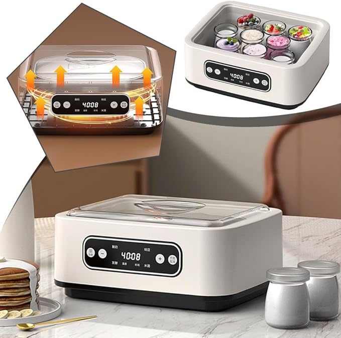 Yogurt Maker Machine,Probiotic Yogurt Maker Machine,Yogurt Maker with Temperature Control,Yogurt Heater,Automatic Yogurt Maker Machine 36 Hours Adjustable Time Probiotic Incubator