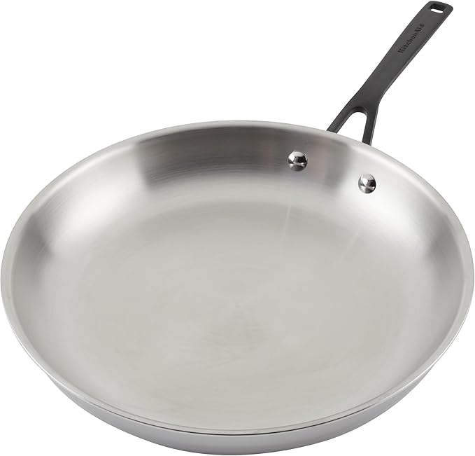 KitchenAid Stainless Steel and Nonstick Induction Frying Pans/Skillet Set