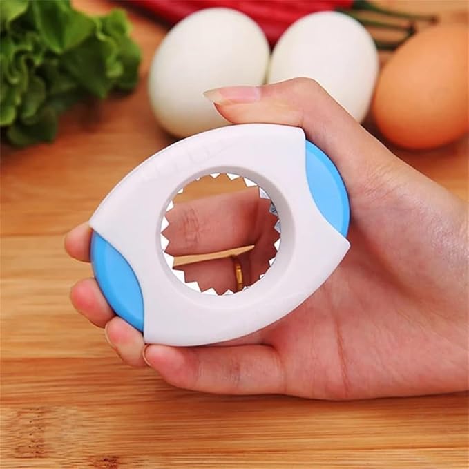 Yellow Egg Cracker Tool, Shell Opener Topper Cutter Separator for Quickly Cutting Off Tops of Eggs, Kitchen Gadgets Scissors