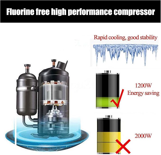 3 Flavor Soft Ice Cream Machine Commercial Soft Serve Ice Cream Maker Sorbet Frozen Yogurt Gelato LED Display Desktop Type 1200W 110V