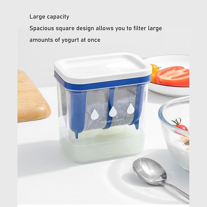 ZJchao Greek Yogurt Strainer, 0.05 Gallon/200ml Stainless Steel Non Stick Yogurt Filter for Thick Greek Yogurt, Soybean Milk, Berries, Soup, Fruit Juice, Coffee