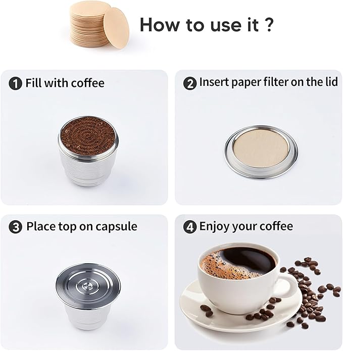 800 Count Espresso Coffee Filters, 58 mm Unbleached Round Coffee Paper Filter for Espresso Machine, Disposable Coffee Filter Compatible with Espresso Coffee Maker