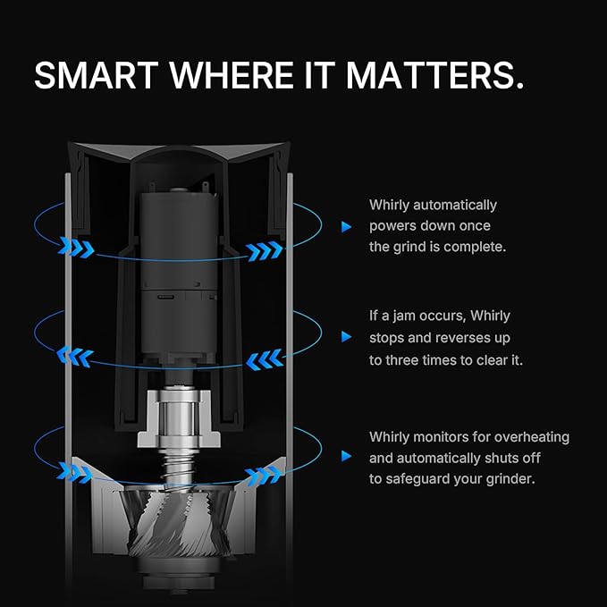 TIMEMORE Electric Coffee Grinder Portable - Adjustable Burr Grinder with 30 Precise Settings, Auto Stop & Clog Protection for Espresso, Pour-Over, French Press Moka,for Home Outdoor Use(Black)
