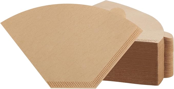 100 Count #4 Cone Coffee Filters 8-12 Cups, Disposable Natural Coffee Filters 4 Cone Paper Unbleached 4 Filters Paper Compatible with Ninja, Drip and Pour Over Coffee Maker