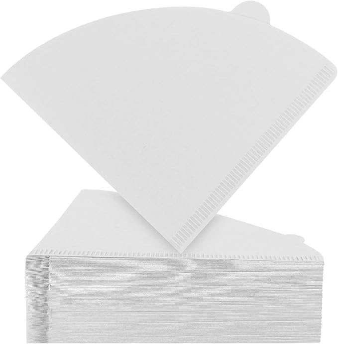 Coffee Filters, Size 02 White Cone Filters, 200 Count Disposable Natural Paper Filters 2-4 Cup, 02 Cone For Pour Over and Drip Coffee Maker