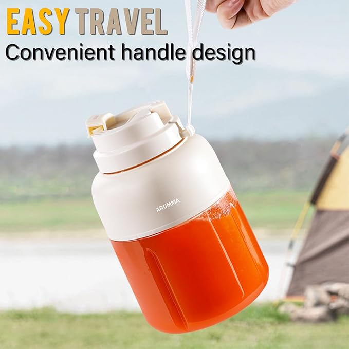 Portable Smoothie Blender for Smoothies & Shakes 46oz 1400ML USB Charging Cordless Powerful Blades Blending Portable Juice Cup Blender for Small Ice Fruit Vegetable Crush Kitchen Gym Outdoor