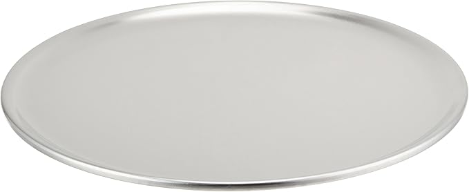 New Star Foodservice Restaurant-Grade Aluminum Pizza Pan, Baking Tray, Coupe Style (10-Inch (Pack of 6))
