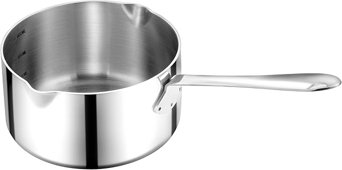 20 Ounce Kitchen Induction Stainless Steel Milk Pot Saucepan Oil Chocolate Sauce Pan Butter Warmer Pot (600 ml)