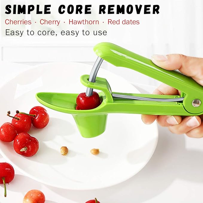 2 Pcs Cherry Pitter Tool Olives Pitter Device Cherry Stoner Core Seed Remover Fruits Corer for Kitchen Accessories Gadgets Tools