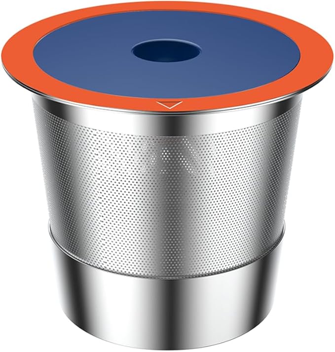 Stainless Steel Reusable K Cups for Keuring 2.0 and 1.0, Reusable Coffee Pods for Keuring Coffee Maker,Permanent Reusable K Cups Sturdy Coffee Filters (1 PACK)