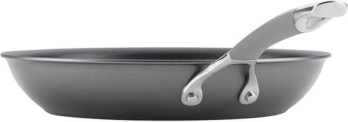 Circulon Radiance Hard Anodized Nonstick Frying / Fry Pan Set / Skillet Set - 8.5 Inch, 10 Inch, and 12.25 Inch , Gray