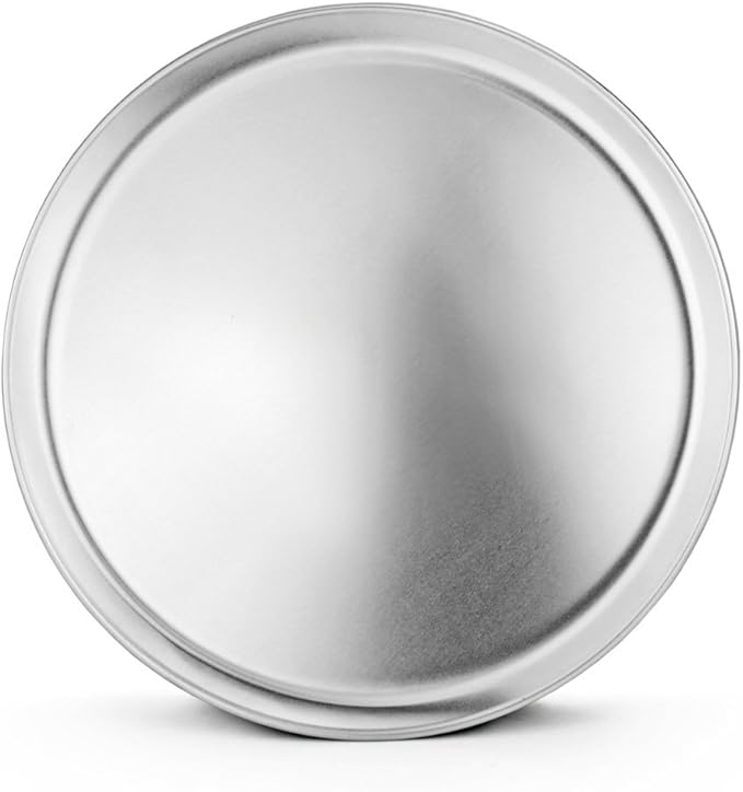 New Star Foodservice 51032 Restaurant-Grade Aluminum Pizza Pan, Baking Tray, Coupe Style, 14-Inch, Pack of 6