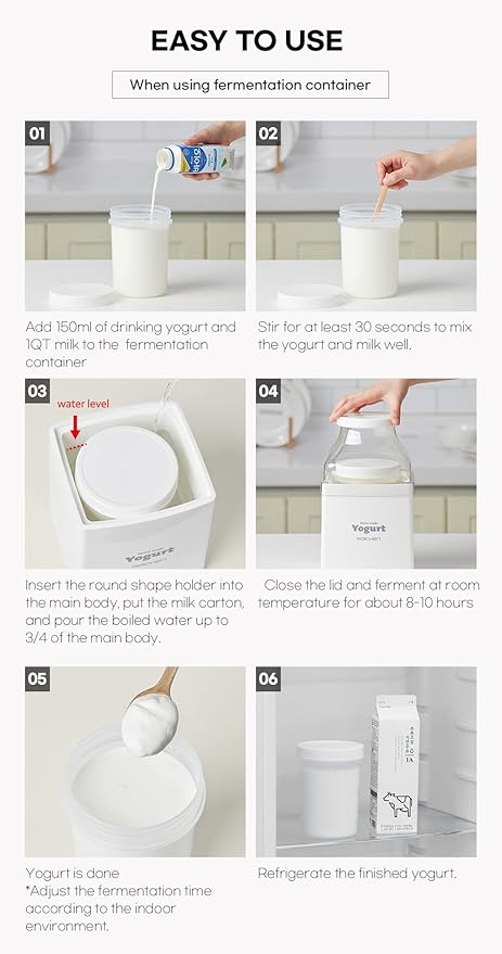 MINEW YOGURT MAKER, HOME MADE YOGURT, MADE IN KOREA, NON ELECTRIC, EASY YOGURT MAKING