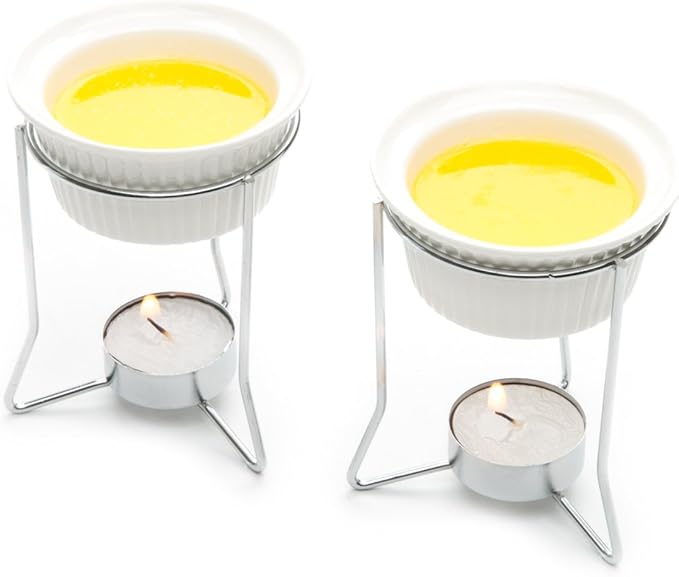 Nantucket Seafood Ceramic Butter Warmers, Set of Two,2 ounce