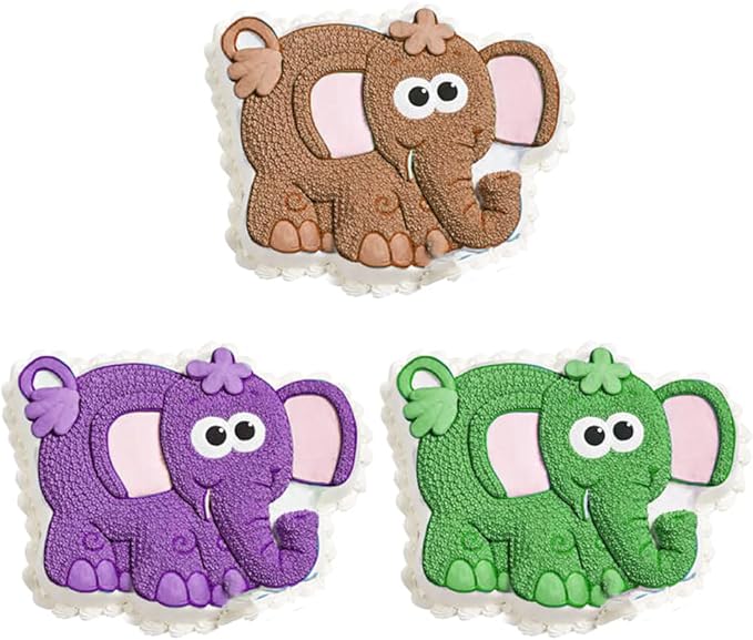 10-INCH Elephant Shaped Cake Pan Mould Aluminum 3D Animal DIY Cake Baking Pan for Birthday, Anniversary, Party, Christmas