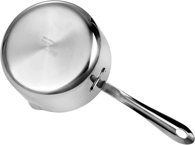 10 Ounce Kitchen Induction Stainless Steel Milk Pot Saucepan Oil Chocolate Sauce Pan Butter Warmer Pot (300 ml)