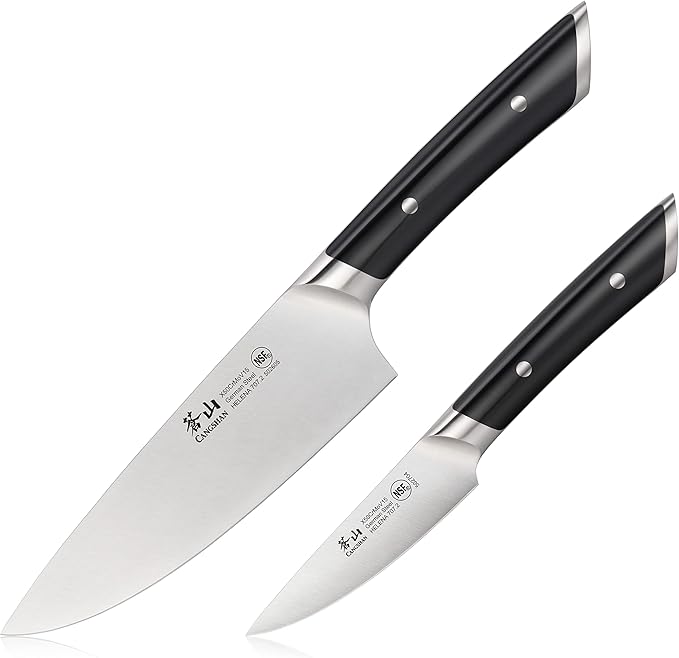 Cangshan HELENA Series German Steel Forged Starter Knife Set (Black, 2-Piece)