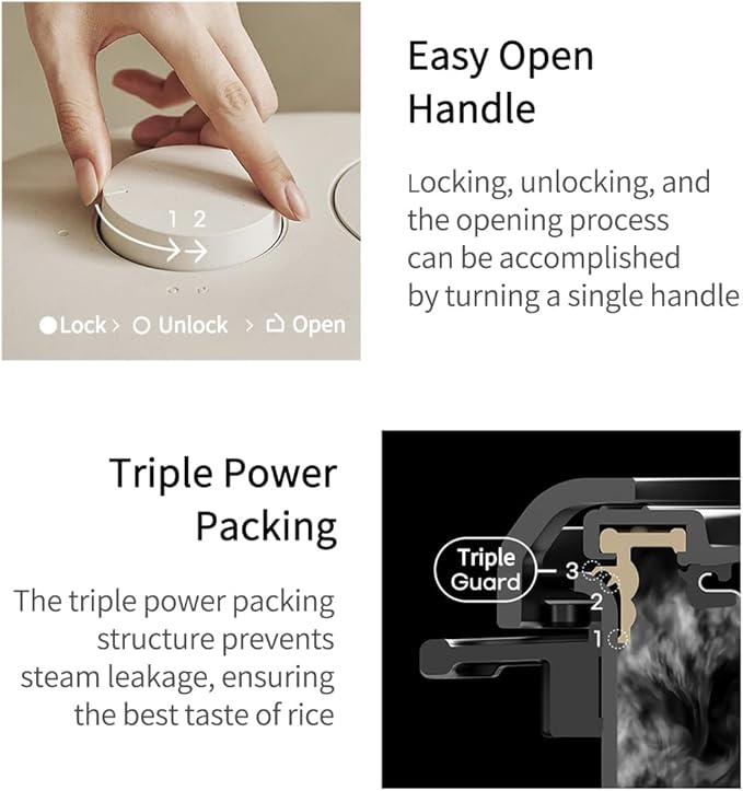 CRH-TWS1010PWUS, Full Stainless Inner Pot, Induction Heating Dual Pressure Rice Cooker,10 Person, 10-cup, 2.28 Quarts (uncooked), 20-cup, 4.56 Quarts (cooked), Dual Pressure Low and Hi, Auto Steam Clean, Slow Cooker, Steam Cooker