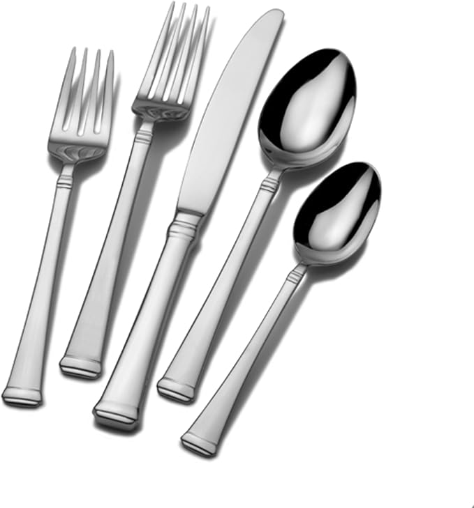 Mikasa, Harmony Flatware Service for 4, 20 Piece Set, 18/10 Stainless Steel Silverware Set