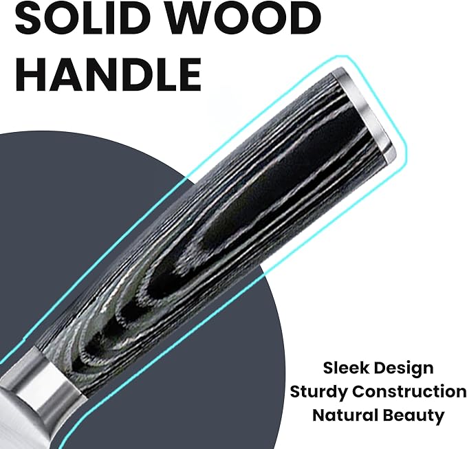 10-Inch Serrated Bread Knife With Wooden Handle, Bread Cutting Knife for Homemade Sourdough Bread, 10-Inch Blade With 5-Inch Handle, Razor Sharp