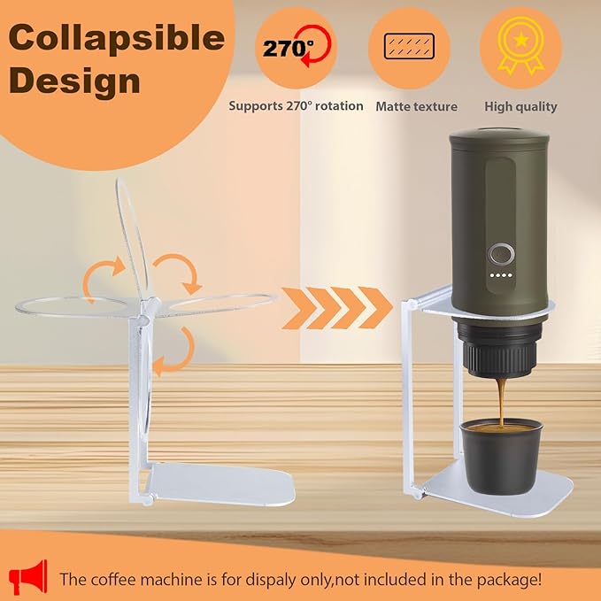 Stand Compatible with Outin Nano -Foldable Aluminum Espresso Coffee Machine Stand Accessories Compatible with Outin