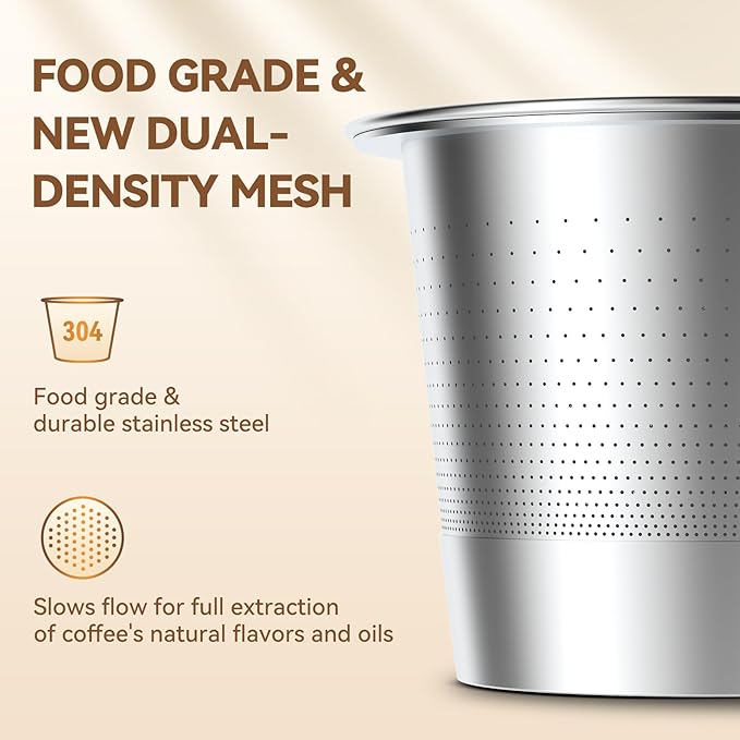 CAPMESSO Reusable K Cups Coffee Pods for Keurig 1.0: Stainless Steel Refillable K Cup - Reusable Coffee Filter for Keurig 1.0 Coffee Maker, Permanent, Eco-Friendly, Innovative Design(4 Pack)