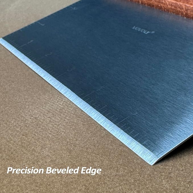 Vovoly Multipurpose Bench Scraper Kitchen Utensil for Flat Top Griddle, Dough Scraper Cutter for Bread and Pizza Cutter - Stainless Steel Metal Griddle Scraper Chopper-Dishwasher Safe