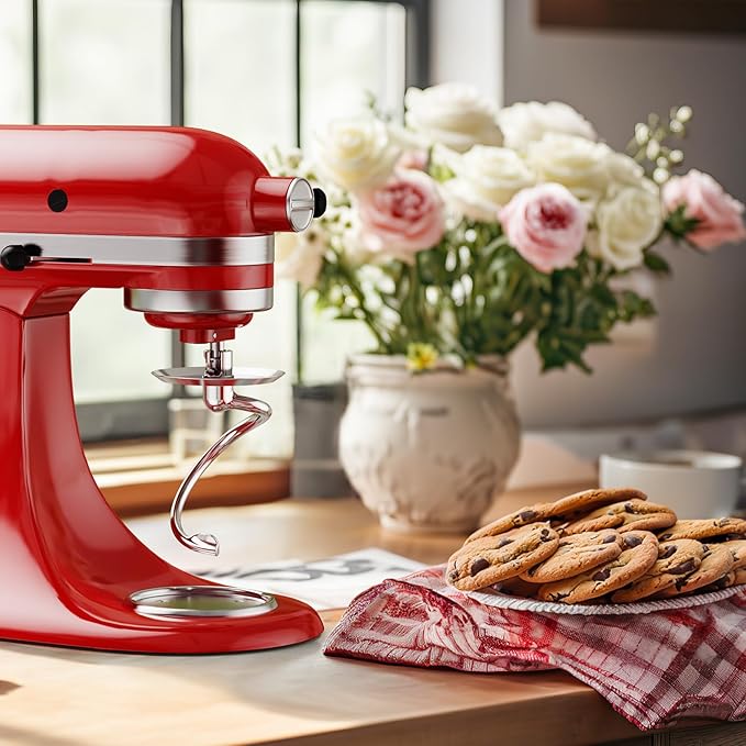 GVODE Stainless Steel Spiral Dough Hook for KitchenAid Stand Mixer, Bread Hook Attachment Fits 4.5-5 QT Mixing Bowl for Tilt-Head Stand Mixers, For KitchenAid Stand Mixer Accessories, Dishwasher Safe